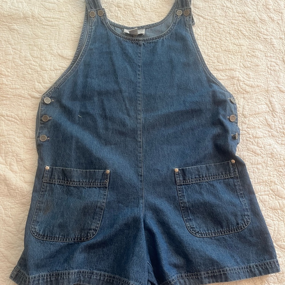 Vintage Denim Overall Shorts